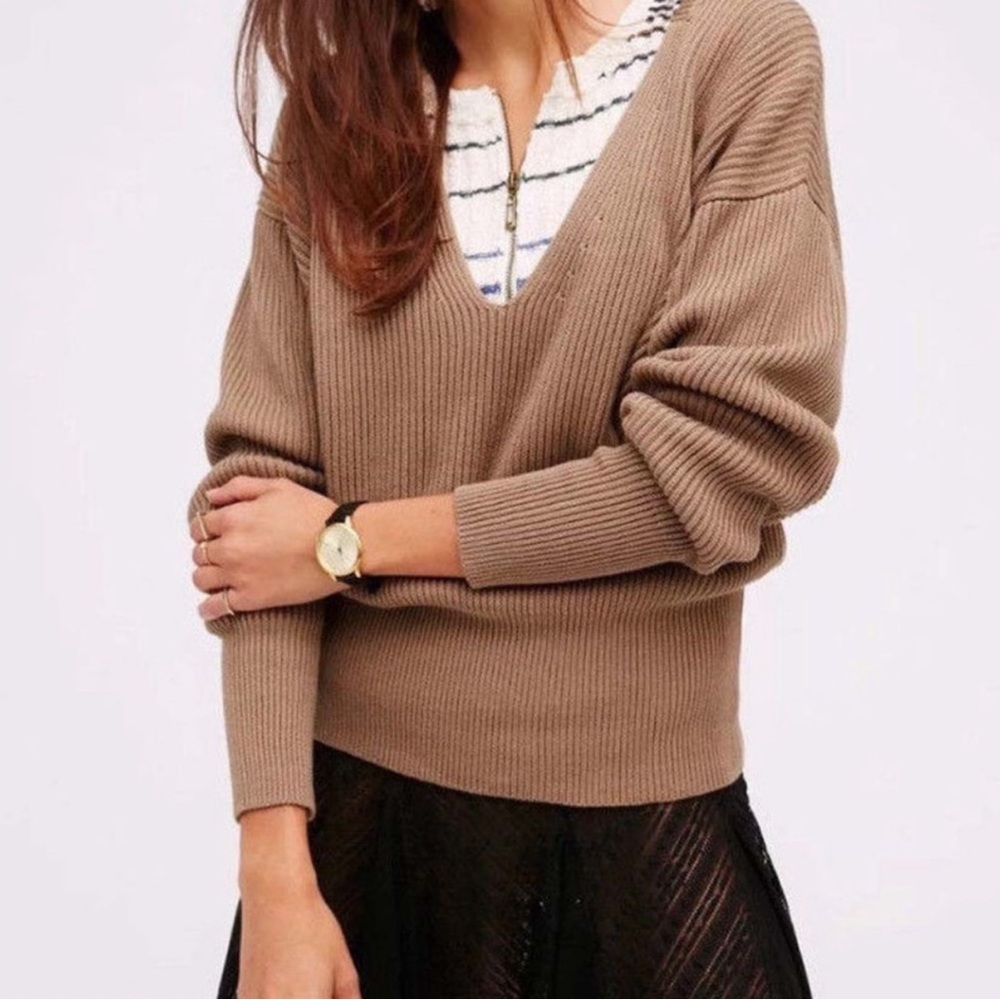 FREE PEOPLE Allure oversized knit sweater xs